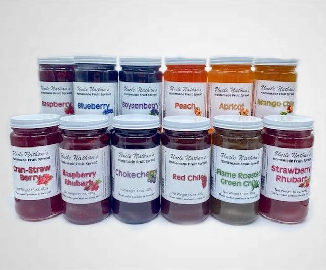 15OZ UNCLE NATHAN'S HOMEMADE FRUIT SPREAD /JAM